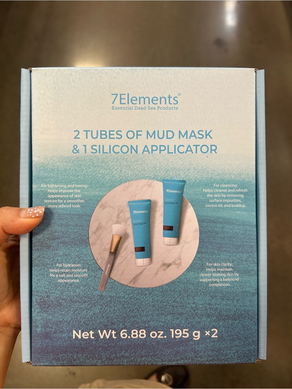 7Element Dead Sea Mud Mask Duo with Silicone Applicator